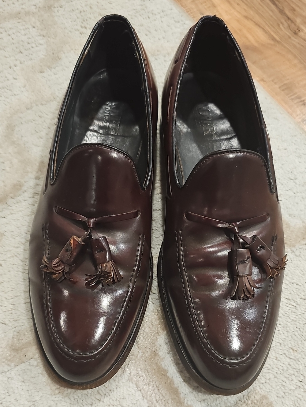 Men's Classic Tassel Loafers in Dark Brown Leather